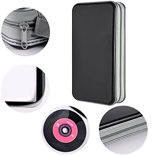 LIOVODE DVD Case, 96 Capacity CD Case Holder Organizer Disc Wallet for Car — view 3