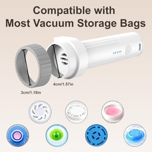 LKV Wireless Electric Vacuum Pump for Storage Bags Travel Compression Bags — view 4