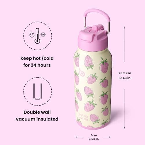 BOTTLE BOTTLE Insulated Water Bottle 950ml Stainless Steel with Straw and Pill Box — view 5