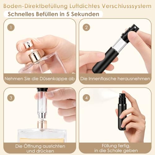 3PCS Perfume Atomiser Perfume Travel Bottle 5ml Atomiser Spray Bottle — view 6