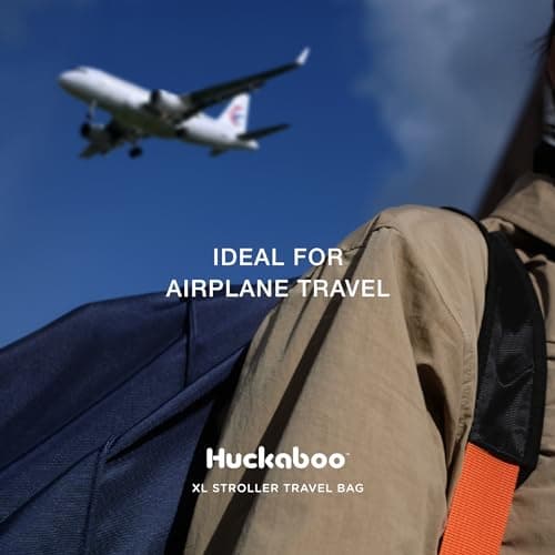 Huckaboo XL Stroller Travel Bag - Extra Large Pushchair and Pram Bag for Airplane, Navy — view 6