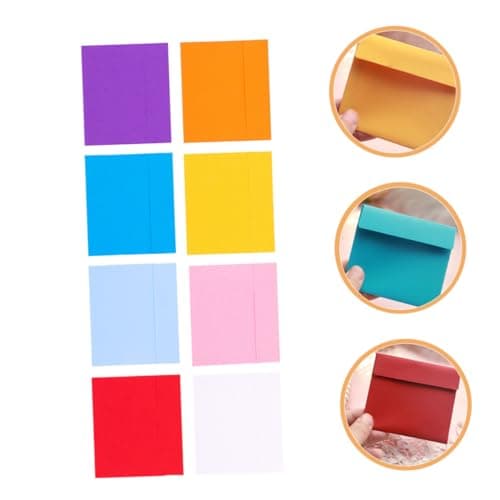 Operitacx 100pcs Envelopes for Invitations Stationery Envelopes Small Practical Letter Simple Packing Use as Documents Organizers Paper Storage Pouches Replacement Folders Random Color — view 5