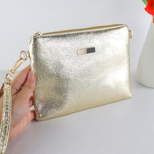 FuninCrea Small Crossbody Bags for Women Mobile Phone Bag (Gold) — view 3