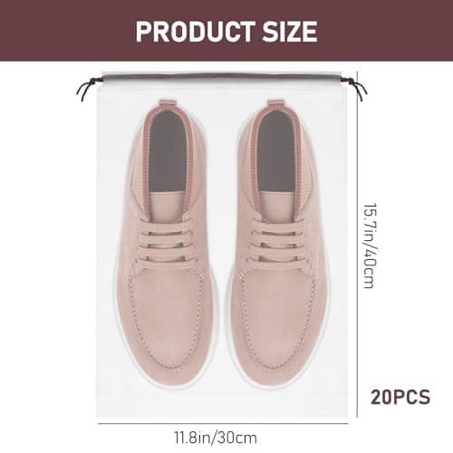 20 Pcs Travel Shoe Bags for Packing,Shoe Bags for Travel,Shoe Covers — view 2