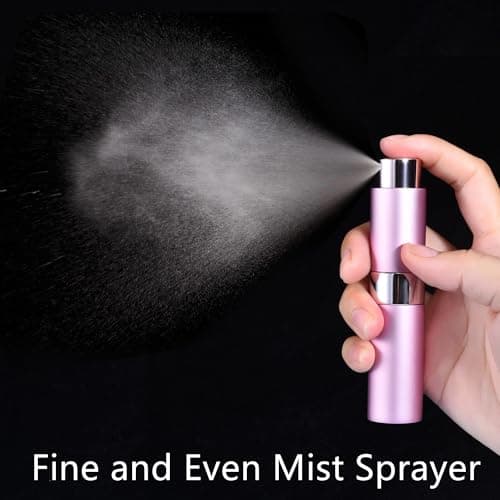 Yikimyfo 5 Pcs Travel Size Perfume Atomizer, 10ml/0.34oz Perfume Refill Bottle Mini Cologne Spray Bottle Refillable Atomizer Bottle for Travel Party Must with Tool — view 5