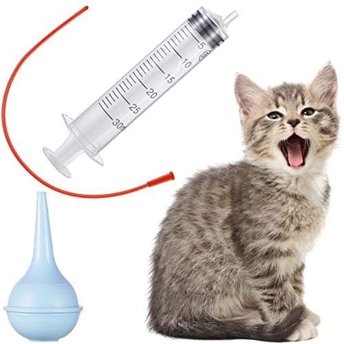 7 Pack Tube Feeding Kit, 8 FR Tubes & Syringes for Puppy Lamb Kitten — view 5