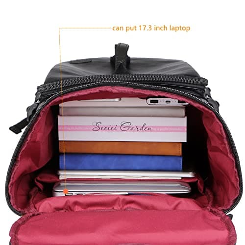 BAOSHA HB-26 3-Ways Leather Men Holdall Weekend Travel Duffel Tote Bag Backpack Shoulder Bags Convertible Travel Hiking Rucksack Overnight Weekender Bag Handbag, red, L, Leather Travel Duffel Bag — view 5