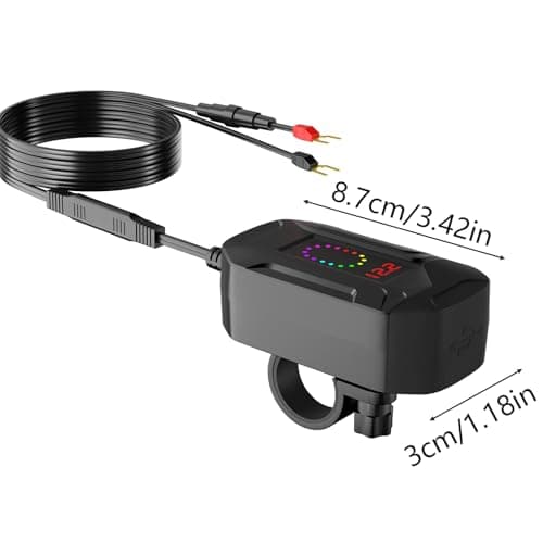 Motorcycle USB Port 12V-24V Quick Charge Waterproof Type-C Adapter — view 6