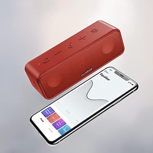 soundcore 3 by Anker, Bluetooth Speaker with Stereo Sound, Pure Titanium Diaphragm Drivers, PartyCast Technology, BassUp, 24H Playtime, IPX7 Waterproof, App, Custom EQ, Home, Outdoor, Beach — view 5