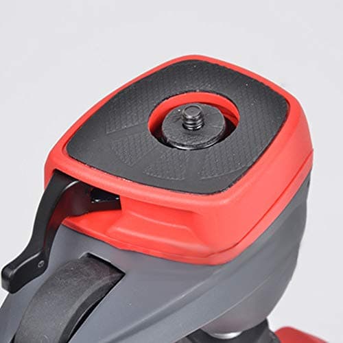 Mini Quick Release Plate, Aluminium Alloy Round, Quick Release Plate for Compact Action Tripod (Red) — view 5