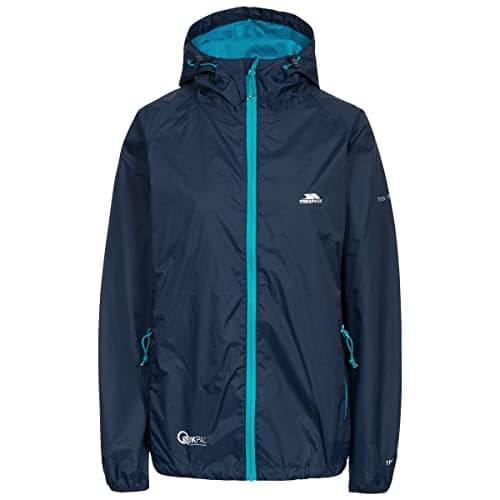 Trespass Unisex Waterproof Packaway Jacket Qikpac Navy in Size - S