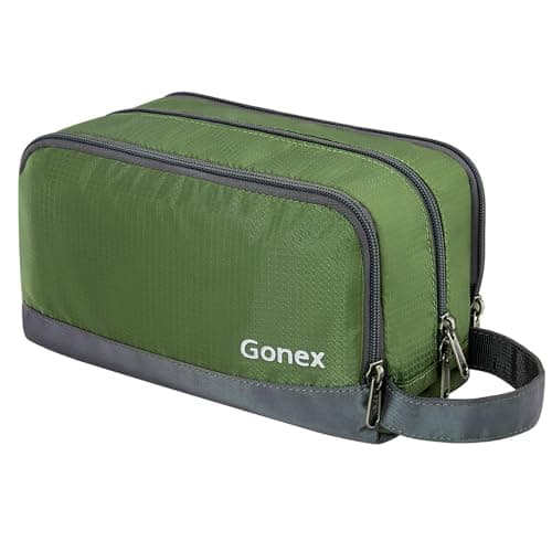 Gonex Men's Toiletry Bag, Water-Resistant Nylon Travel Wash Shower Bag