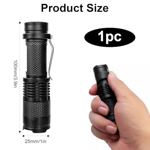 LED Red Light Torch, Single Mode Night Light, AA Battery Powered, Portable — view 4