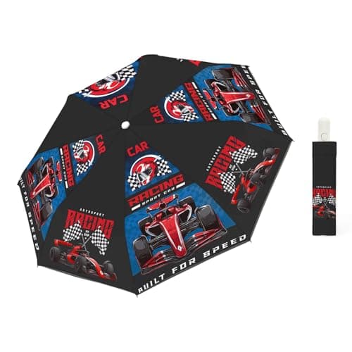 alldomess Kids Automatic Umbrella，Folding Umbrella for Girls & Boys
