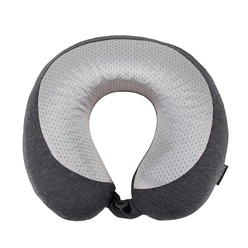 Travelon Cooling Gel Neck Pillow, Charcoal, 13 x 12 x 4