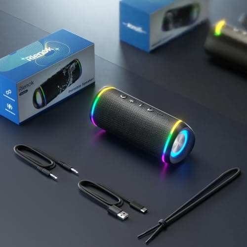 RIENOK 30W Bluetooth Speaker Wireless Portable Waterproof Speaker with 10-Hour Playtime Bluetooth 5.3 TF Card Up to 128G Speakers for Home Garden Party Camping Travel — view 6