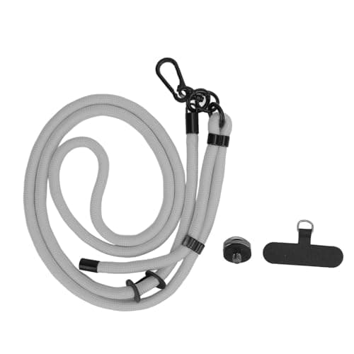 LIYJTK Action Camera Lanyard Adjustable Quick Release Anti Lost Rope for Pocket 3, Action 5, ONE X4 Adjustable Strap (Grey)