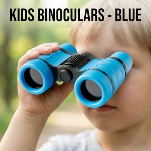 Hopzab 4x30 Mini Binoculars – High Magnification, Waterproof and Portable, Ideal for Birdwatching, Hiking, Camping and Outdoor Activities – Blue — view 4