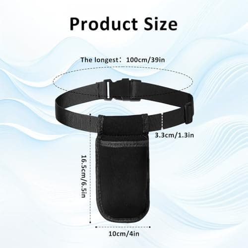 Thinp Massage Bottle Bag, Massage Therapist Bag with Adjustable Belt Professional Massages Oil Bags Belt Single Bottle Lotion Waist Holder Organizer for Beauty Salons, Physiotherapists, Spas — view 2