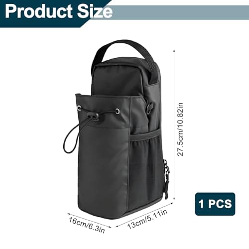 XHNKEG Magnetic Gym Bag, Water Bottle Holder Training Draw Sling Bag Sport Bottle Organizer Gym Accessories for Men and Women Outdoor Basketball Bike — view 2