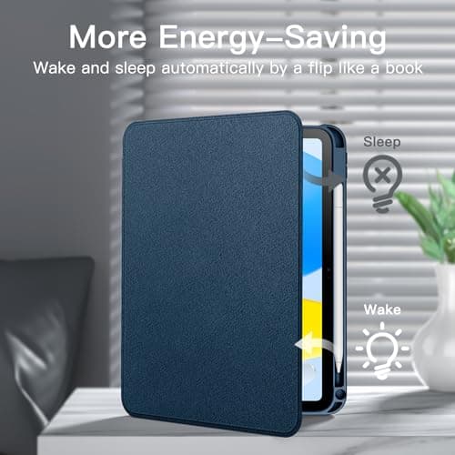 JETech Folio Case for iPad (A16) 11th/10th Gen, Navy — view 5