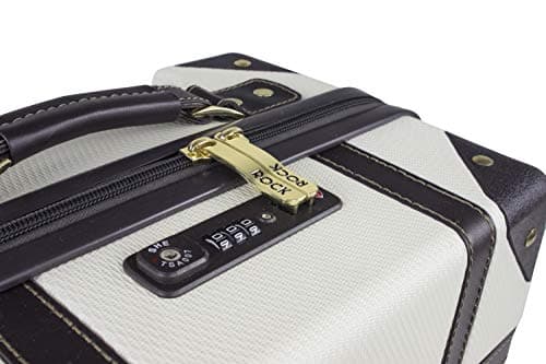 Rock Vintage Medium 57L Hard Shell Suitcase - Cream — view 6