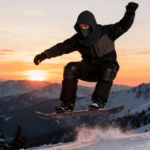 CERCTLA Balaclava Ski Mask, Winter Thermal Fleece Balaclavas, Neck Warmer Snood Outdoor Sports Face Covers Hat for Running Skiing Cycling Motorbikes Hiking, Men, Women (Black) — view 4