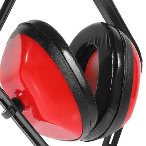 Veemoon Noise Canceling Headphones 2pcs Adjustable Headband Ear Protection for Plane Travel by Car Red ABS 26dB — view 3