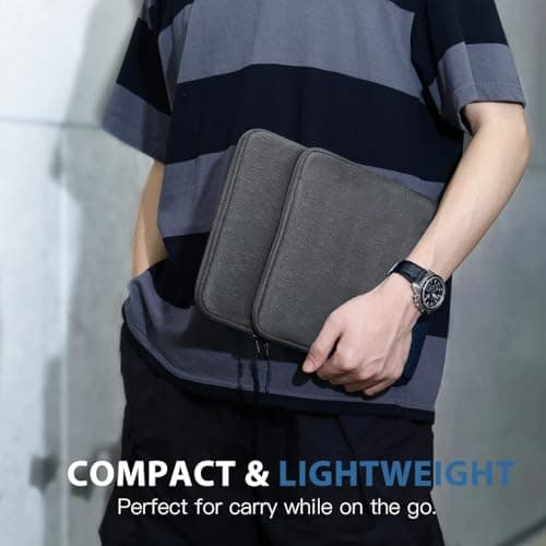 TiMOVO 8-9" Tablet Sleeve for iPad Mini 7 A17 Pro, Dark Gray — view 6