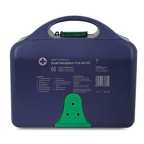 Reliance Medical Small Workplace First Aid Kit - Compliant, Essential Safety Supplies for Up to 25 People, Compact & Secure, Green, 1 Kit — view 3