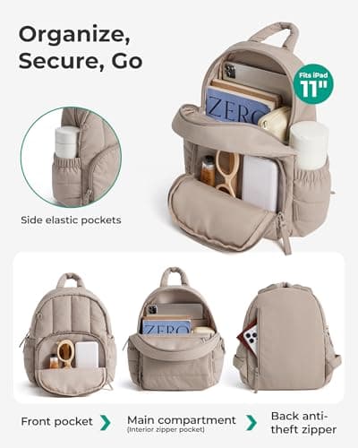 bagsmart Women Small Backpack - Lightweight Daypack Girls for School Travel — view 3
