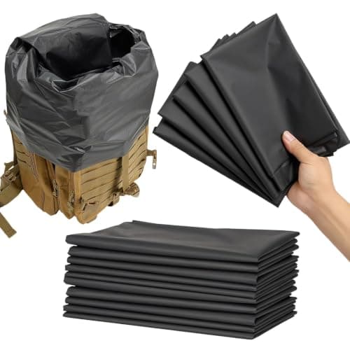 Acunny Waterproof Backpack 10 Pieces Heavy Duty Lining Matte Black