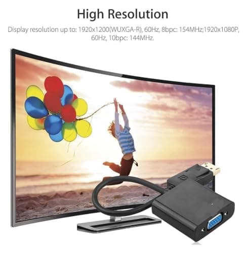 Yeobezn 12-Pack Compatible with DisplayPort to VGA Adapter — view 3