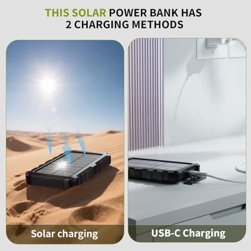 TOENNESEN Solar Power Bank, 10000mAh, PD 22.5 W, Portable Fast Charging — view 4