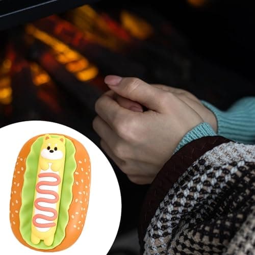 RNXRZANK Hot Dog Shaped Hand Warmer. Cute, Lightweight, Practical, And Reusable. Electric Hand Warmer for Winter, Ideal for Travel, Yellow — view 3
