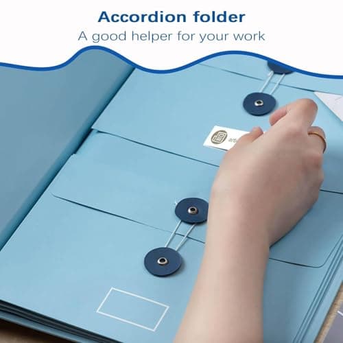 in Case I Die Binder, Life Book Document Organizer, Expanding File Folder with Pockets, Portable Folio for Birth Certificates, Passports, Important Papers Home Office School (Beige, One Size) — view 3