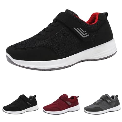 Sports & Outdoor Shoes Hiking Trainers Walking Shoes Fall 2024 New Running Travel Soft Bottom Men Women with The Same Sports Orthopedic Tennis Trainers Non Ladies Wedge Shoe Black 6.5 — view 3