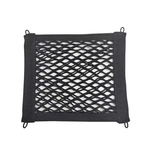 Cargo Net - Stretchable Nylon Mesh Net For Bike Or Motorcycle, Tightly Secures Gear In Transit | Strong Elastic Storage Net With Hooks For Helmet Bag, Rear Basket, Cycling Or Touring Equipment