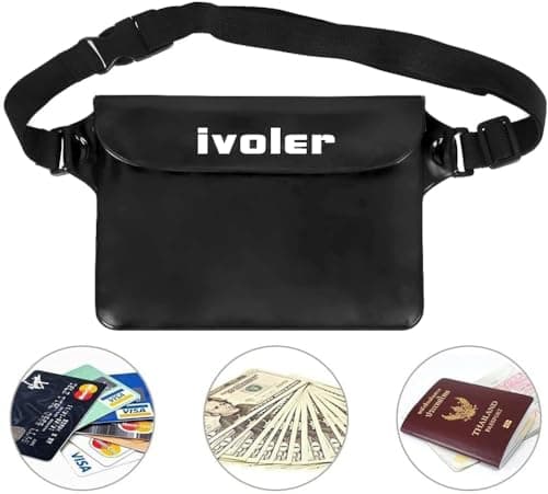 ivoler Waterproof Pouch Bag 2 Pack, Dry Bag Bum Waist Pack for Swimming — view 4