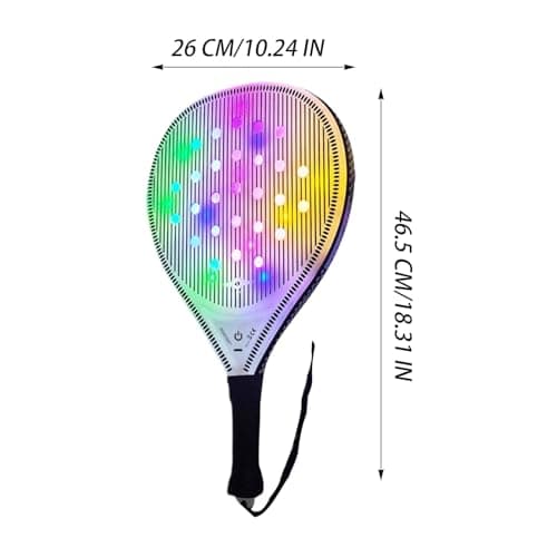 Womens Tennis Racket Glowing USB Beach Paddle Game Set — view 5