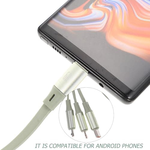 Hemobllo Type-c Retractable Fast Charging Cable for Data Transmission Portable Mint Green Usb Charger for Home Office Travel Driving Assorted style — view 3