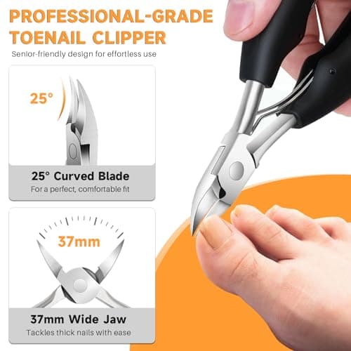 2026 Toenail Clippers for Thick Nails, Professional Nail Clipper Set — view 6