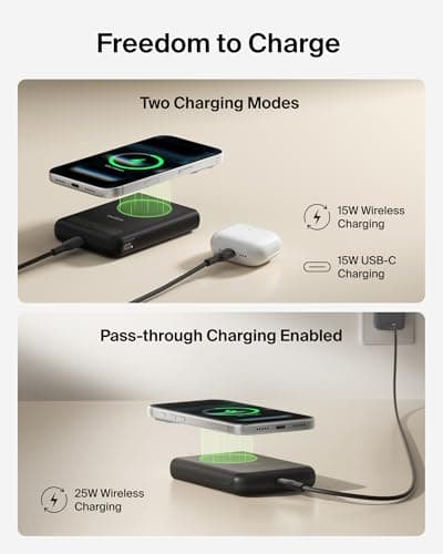Belkin BoostCharge 10,000mAh Magnetic Power Bank with Kickstand - Black — view 4