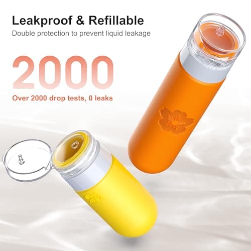 20 Pack Travel Bottles for Toiletries, TSA Approved Silicone Travel Size Toiletries, Travel Essentials Leak Proof Refillable Travel Containers — view 4