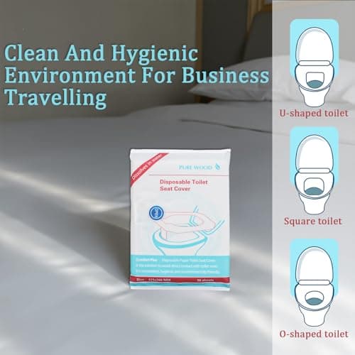 80 Pcs Disposable Toilet Seat Covers,Biodegradable Paper Toilet Flushable — view 6