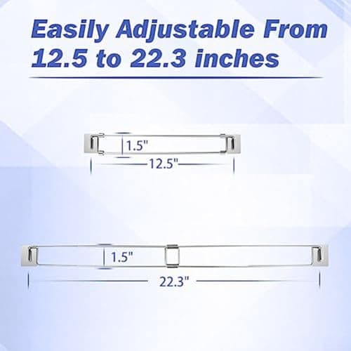 Gdfnmogo 2 Pack RV Secure Adjustable Bars,Extendable RV Fridge Bar,Stainless Steel Telescopic Brackets For Travel Trailers,Refrigerators,Closets — view 6