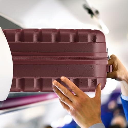 Flight Knight 55x35x25 Cabin Luggage for KML,Carry On Suitcase Approved for 35 Airlines, EasyJet, Maximum Size for Air France - Lightweight Small Durable Cabin Bag, ABS Hard Shell, Hand Luggage — view 6
