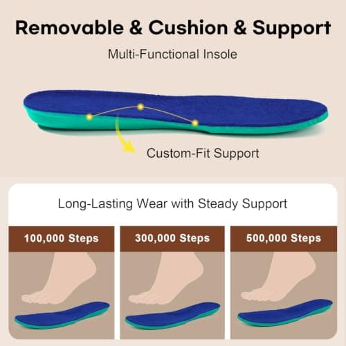 LongBay Mens Slippers Memory Foam Slip On House Shoes Men, Black/Blue 8 UK — view 3