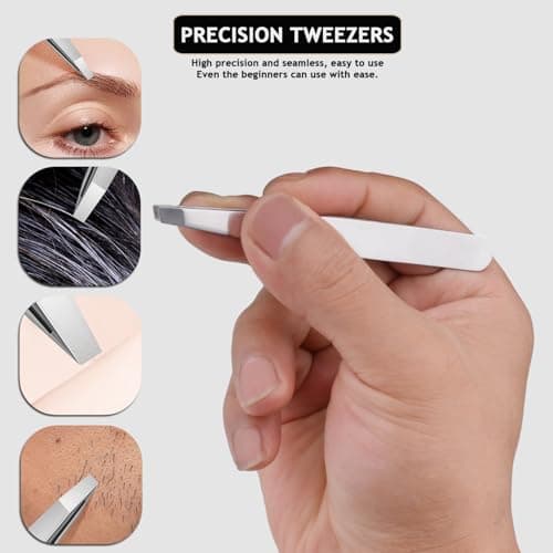 HANTEKAS Professional Travel Manicure Kit Nail Clipper Set 5 Pieces Stainless Steel Manicure Kit, Grooming Kit for Women and Men with Nail Care Tools, Nail Scissors — view 6