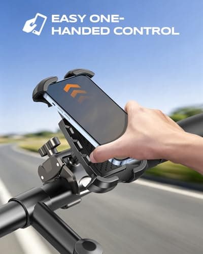 CIRYCASE Bike Phone Holder with [Heavy-Duty Clamp], Motorbike Phone Holder — view 2